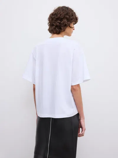 House Of Dagmar Asymmetric T-shirt |  | White | Size L | 100% Organic Cotton