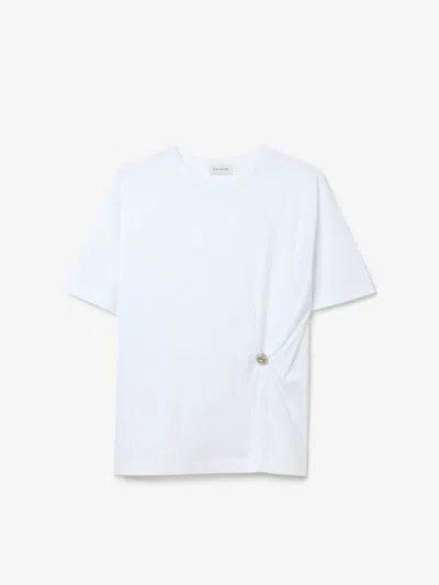 House Of Dagmar Asymmetric T-shirt |  | White | Size L | 100% Organic Cotton