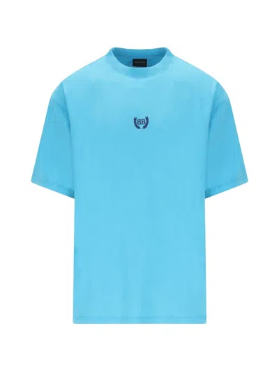 Balenciaga Logo T-shirt With Classic Graphic Design In Multi