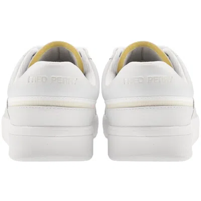 Fred Perry B302 Leather Trainers White In Multi