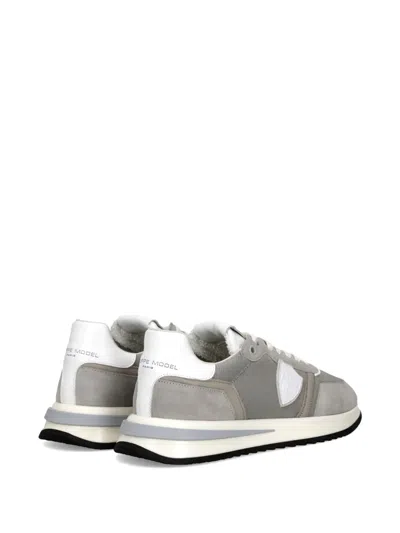 Philippe Model Tropez 2.1 Shield-shape-patch Sneakers In Gray