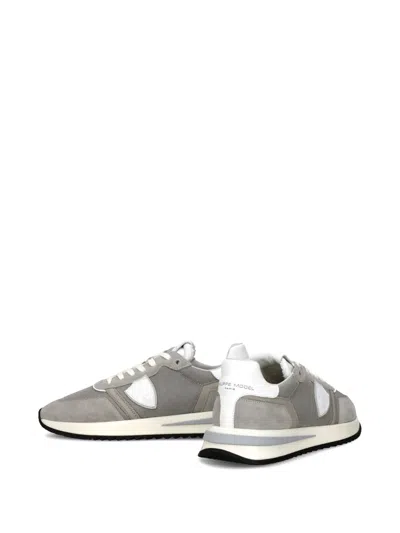 Philippe Model Tropez 2.1 Shield-shape-patch Sneakers In Gray
