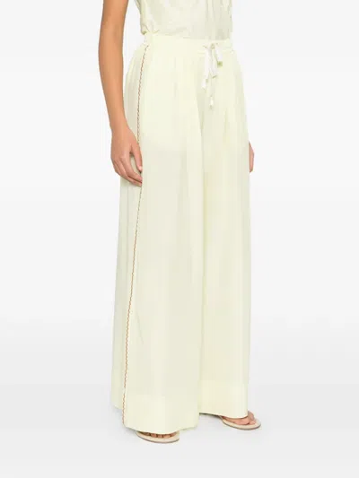 Forte Forte Drawstring Scalloped Trousers In Pattern