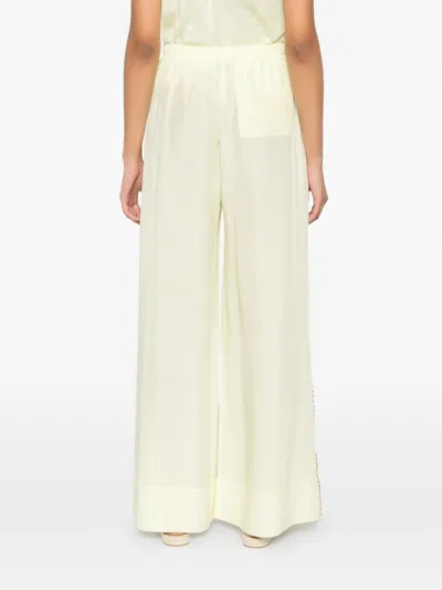Forte Forte Drawstring Scalloped Trousers In Pattern