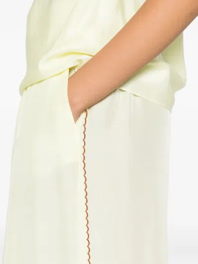 Forte Forte Drawstring Scalloped Trousers In Pattern