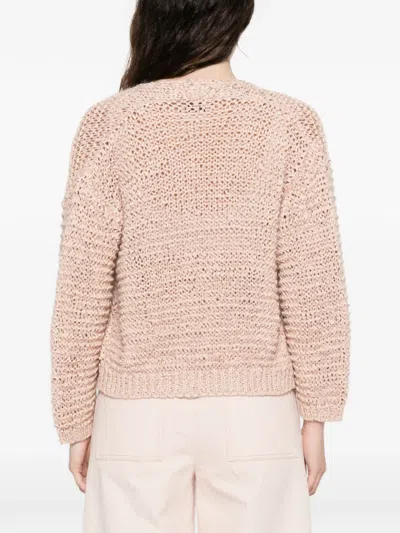 Forte Forte Open-front Knitted Jacket In Pink
