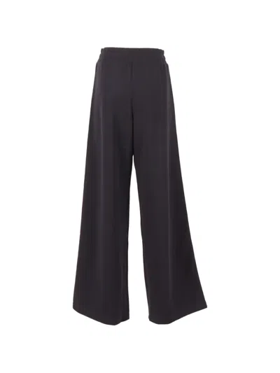 Weekend Max Mara Perdoni Drawstring Stripe Trousers In Black