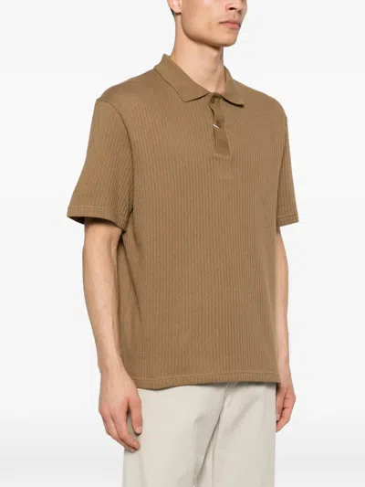 Samsoe & Samsoe Sajase Button Knitted Polo Shirt In Pattern