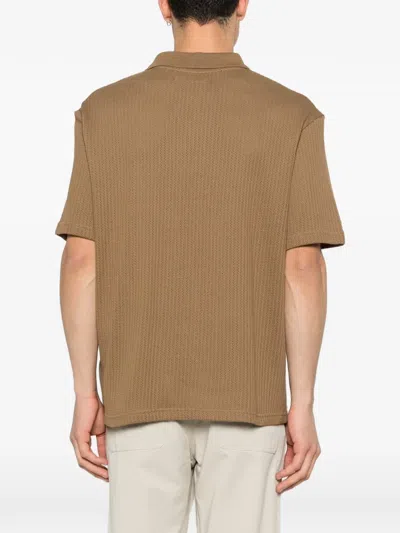 Samsoe & Samsoe Sajase Button Knitted Polo Shirt In Pattern