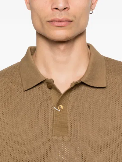 Samsoe & Samsoe Sajase Button Knitted Polo Shirt In Pattern
