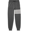 THOM BROWNE Tapered Striped Cashmere Sweatpants