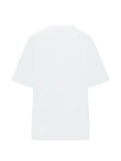 Msgm Embellished Graphic T-shirt In White