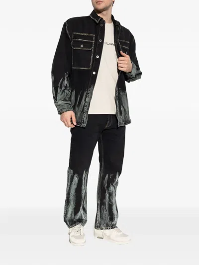 Off-white Patch-pocket Shirt Jacket In Pattern