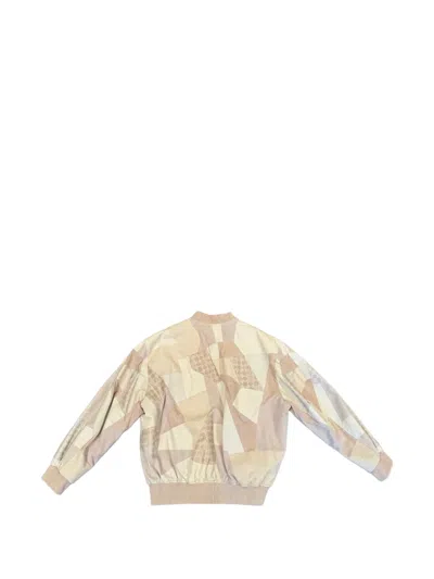 Amiri Zip-up Oversized Bomber Jacket In Orange