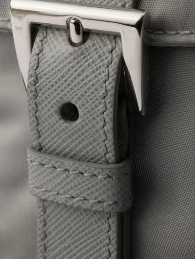 Prada Re-nylon Shoulder Bag In Gray