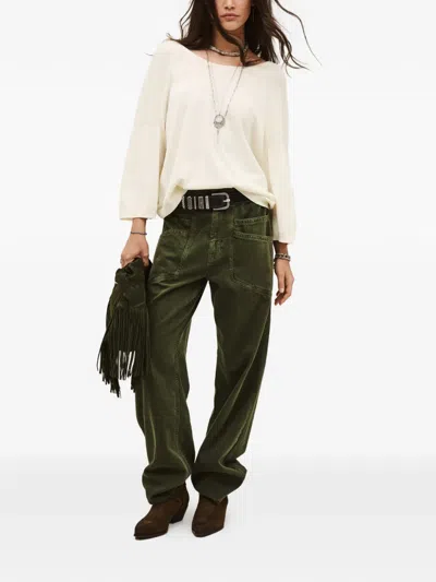 Ba&sh Open-back Buttoned Sweater In White