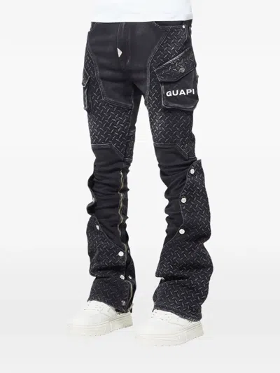 Guapi Panelled Jeans In Black