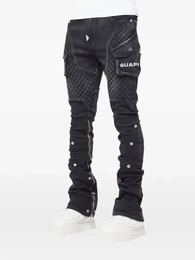Guapi Panelled Jeans In Black