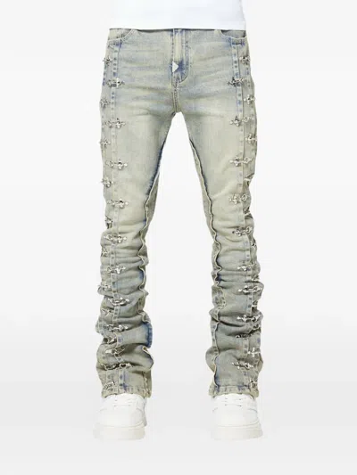 Guapi Aviation Clasp Jeans In Blue