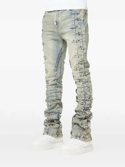 Guapi Aviation Clasp Jeans In Blue