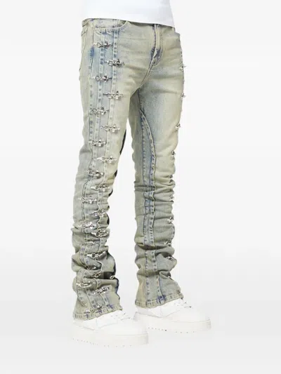 Guapi Aviation Clasp Jeans In Blue