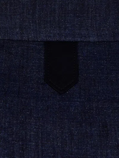 Canali Flap-pocket Jacket In Blue