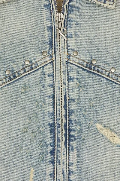 Represent Buttoned Denim Jacket In Blue