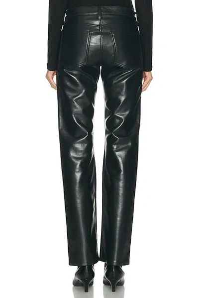 Agolde Recycled Leather Kick Boot In Black