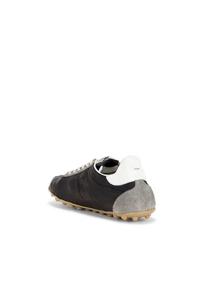 Maison Margiela Sneakers Sprinters In Suede And Leather With Vintage Finish In Black