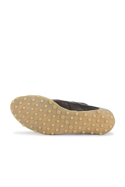 Maison Margiela Sneakers Sprinters In Suede And Leather With Vintage Finish In Black