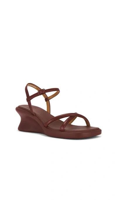 Camper Louise Crossover-strap Sandals In Burgundy