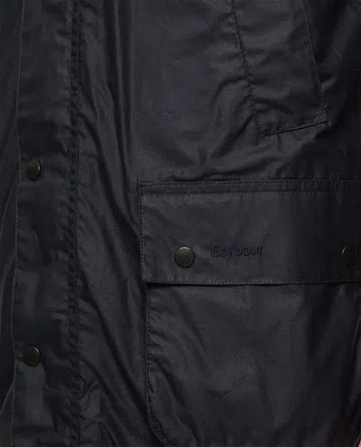 Barbour Classic Button-up Coat With Multi-pocket Design In Multi