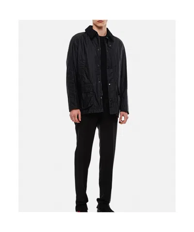 Barbour Classic Button-up Coat With Multi-pocket Design In Multi