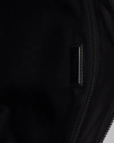 Prada Explore Triangle Logo Nylon Messenger Bag In Black