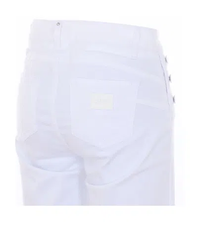 Liu •jo Button Five-pocket Jeans In White