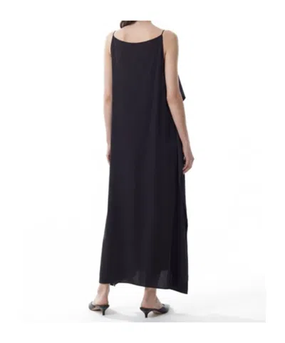 The Row Sleeveless Kylo Dress With Draped Midi Cut In Black