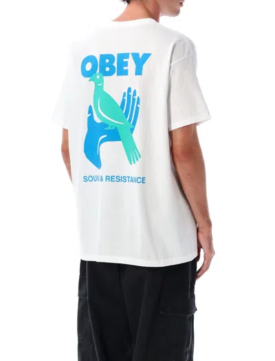 Obey Visual Studies Graphic T-shirt In White