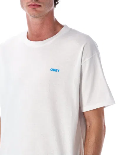 Obey Visual Studies Graphic T-shirt In White
