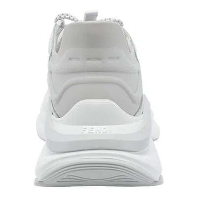 Fendi Light Mesh Sneakers Chunky Sole Pull Tab In Gray