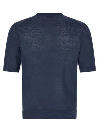 Ballantyne Argyle-pattern T-shirt In Blue