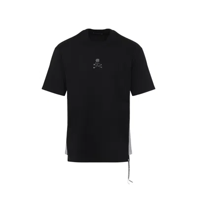 Mastermind Japan Side Panel Mini Short Sleeve Tee In Black