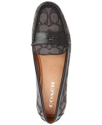 Shop Coach Woman&#039;s Odette Casual Loafers In Khaki/chestnut