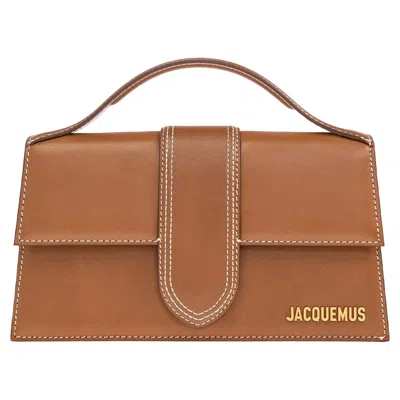Jacquemus Le Grand Bambino Leather Crossbody Bag In Brown