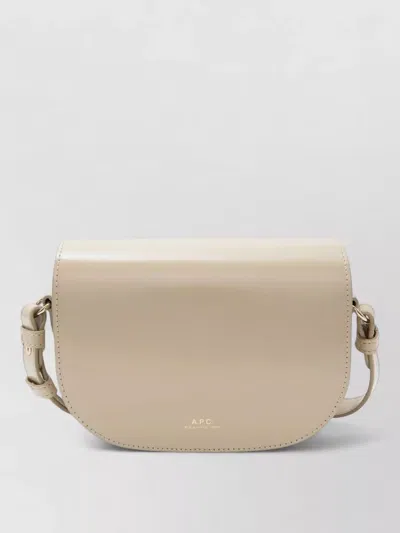 A.p.c. Small B Side Leather Shoulder Bag