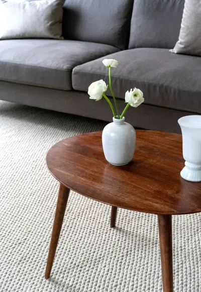 Layered Structured Wool Bone White 9'10" X 13'1" In White