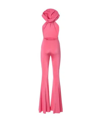 Giuseppe Di Morabito Elasticity Plain Knit Bodysuit In Pink