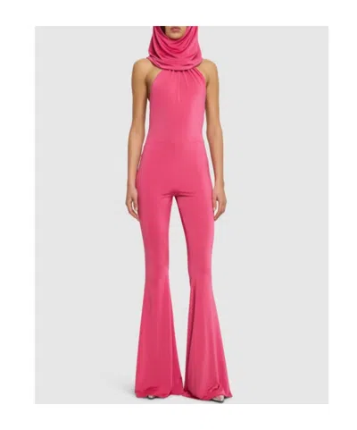 Giuseppe Di Morabito Elasticity Plain Knit Bodysuit In Pink