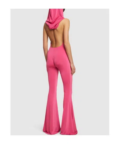 Giuseppe Di Morabito Elasticity Plain Knit Bodysuit In Pink
