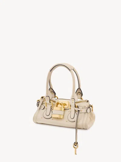 Chloé Paddington Embellished Textured-leather Tote In Pink