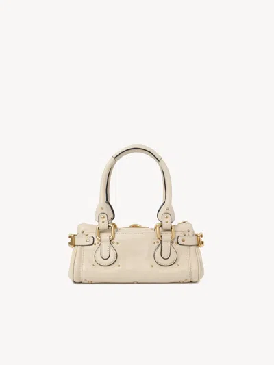 Chloé Paddington Embellished Textured-leather Tote In Pink